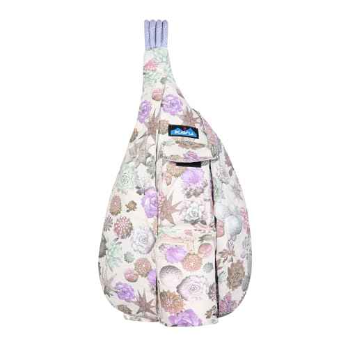 KAVU Original Rope Sack Sling Crossbody Backpack - Succulents