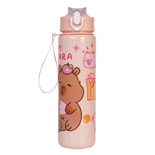 Gifts Capybara Tumbler Cute Thermo for Girls, Teens, Women, 700ml Capybara Drinking Bottle with Straw Travel Water Cup Large Capacity Kawaii Water Bottle for Outdoor Activities