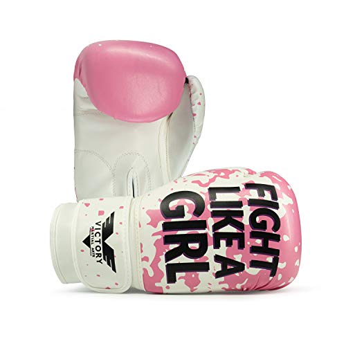 Women's 8 oz Kickboxing Boxing Gloves - Fight Girl Design