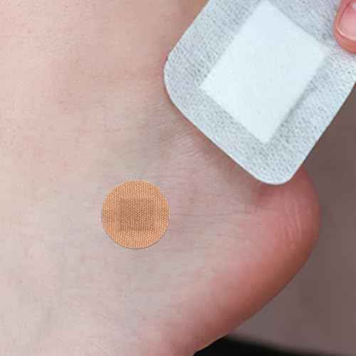 NOLITOY 100pcs Elastic Spot Bandages, Small Round Adhesive Flexible Fabric Tape Sticker for Wounds Protection Care in Multiple Sizes
