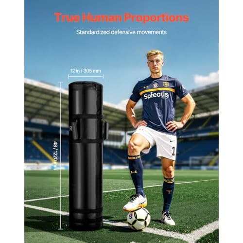 VEVOR PVC Step Over Dummy, High-Density Sponge Blocking Pad Equipment, Heavy Duty Tackle Dummies with Handles, Great for Footwork Drills Sports Training Practice