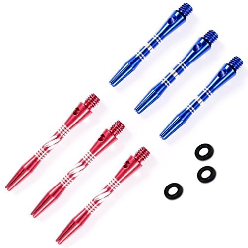 CUESOUL 26g Tungsten Steel Tip Darts with Black Case - Center Weighted, Hand Painted Rings