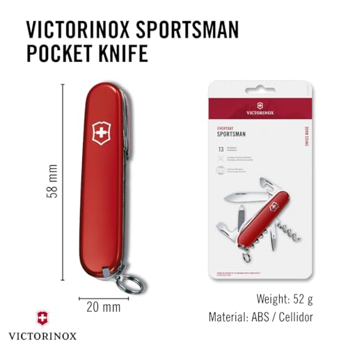 Swiss Army Knife 13-Function Multi Tool Pocket Knife Red