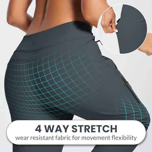 baleaf Women's Fleece Lined Pants Water Resistant Hiking Pants Winter Cold Weather Sweatpants Insulated Ski Snow Pants