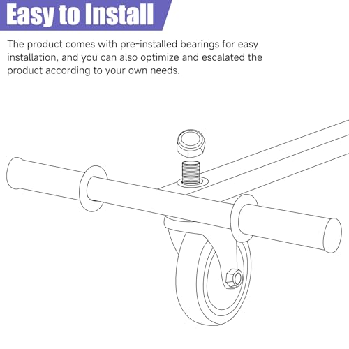 Quiet Rubber Wheel for Hoverboard Seat Attachment - Transparent 4 Inch