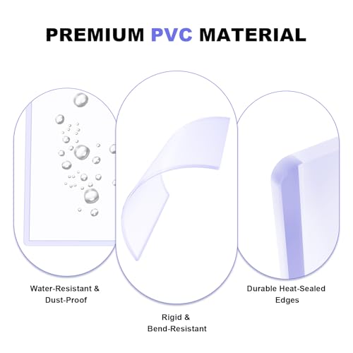 5x7 Jumbo Card Sleeves 30 Pack - Clear Rigid Protectors for Collectibles