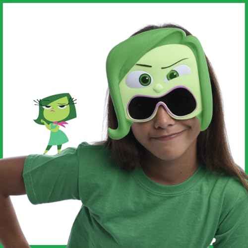Sun-Staches Inside Out Sunglasses | Anxiety, Anger, Joy and Disgust Costume Accessory | One Size Fits Most