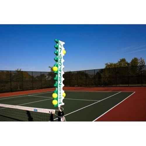 GAMMA Scor-Post Pro Tennis Scorekeeper ? Court Scoreboard for Matches ? Durable Metal Support Frame ? Quick-Release Net Post Attachment ? Tracks 3 Sets or 8-Game Pro Set