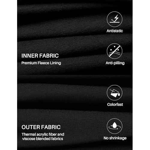 Long Johns for Women - Thermal Leggings for Women, Fleece Lined Base Layer Pants for Cold Weather Underwear Bottoms