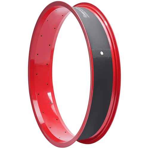 YUNSCM 2-Pcs 20 x 4 Bike Rim Strips PVC Rim Tape Tire Liners Compatible with 20x4.0 E-Bike Electric Bike Mountian Bicycle Fat Tires