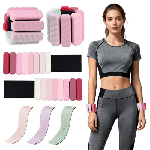 Adjustable Ankle Weights & Resistance Bands Set for Women - Fitness Training Equipment