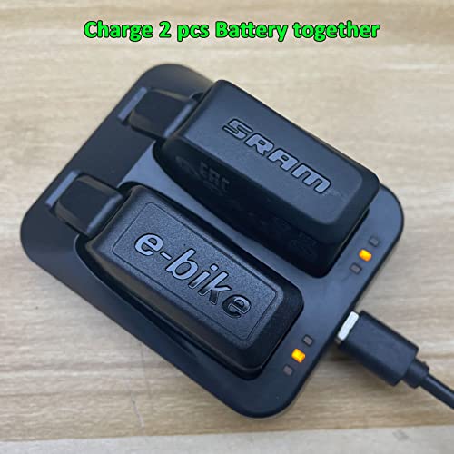 2-Port Dual Battery Charger for Sram AXS eTap Red Force GX Eagle Batteries - USB C Input