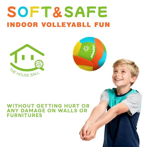 Soft Indoor Volleyball for Kids and Beginners - Safe, Silent, Vibrant Colors