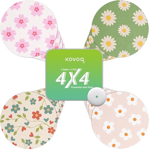 Freestyle Libre 3 Sensor Covers Waterproof 16 Pack Flower Variation