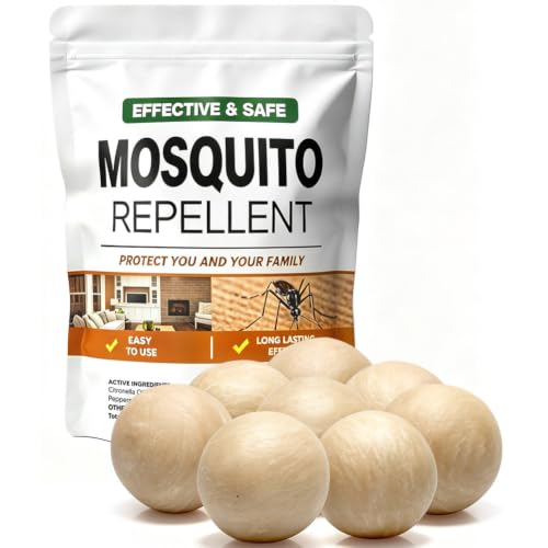 Mosquito Repellent Balls Indoor & Outdoor, 8 Pack - Last Up to 2 Months