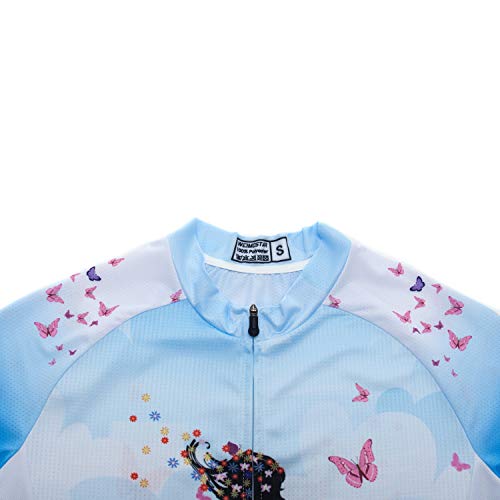 Women's Cycling Jersey Set Short Sleeve Bike Clothes 3D Padded MTB Road