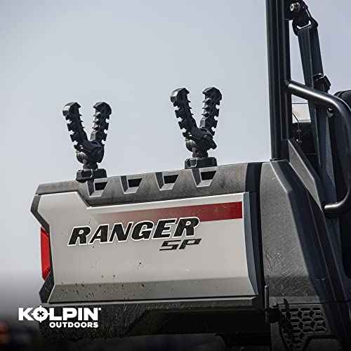 Rhino Grip¢ç Pro - Polaris UTV, Pair - Heavy Duty Carriers for Shovels, Guns, Bows, Augers, etc. - Use on Polaris Ranger, General, Xpedition, Pro XD