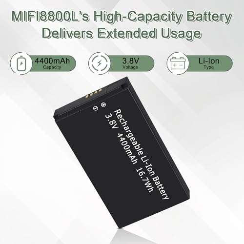 Replacement Battery for MiFi 8800L Jetpack Verizon 3.8V 4400mAh