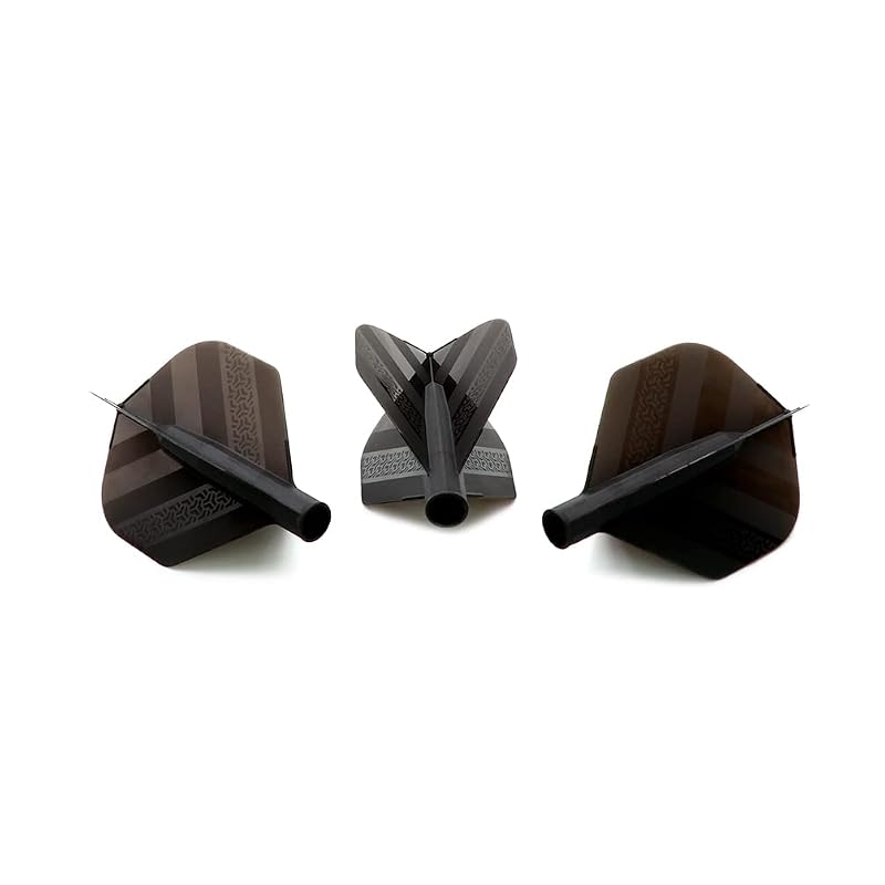 Dart Flights AK4P TERO Plus Double Direction Telescopic & Rotating System - Black