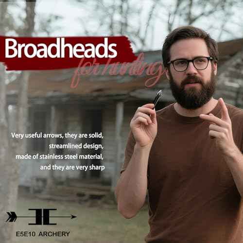 12pcs Hunting Broadheads 100 Grain Archery Broadheads 420 Stainless Steel Higher Hardness 2-Blades + 1 pc Broadhead Case for Arrowheads