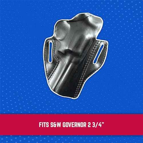 DeSantis Speed Scabbard Gun Holster, Fits S&W GOVERNOR 2-3/4" Guns, Unisex Holster, Left-Hand Draw, Black