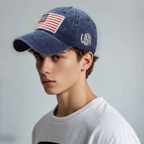 Vintage Baseball Cap for Men Women UPF50+ Washed Cotton Low Profile Adjustable Distressed Golf Dad Hat