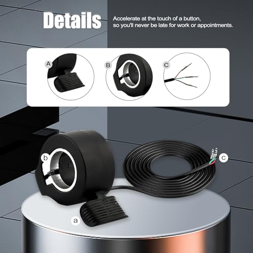 Universal 7/8 Inch Ebike Throttle for Electric Scooters and Bicycles