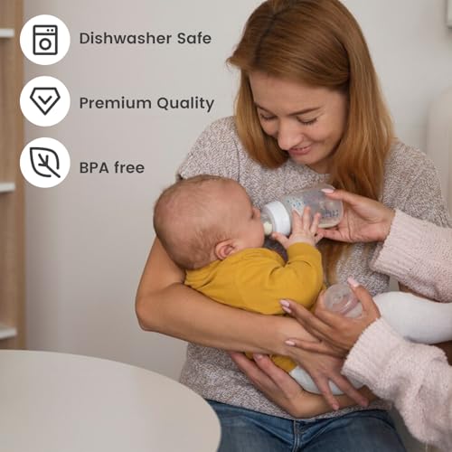 8-Pack Baby Bottle Caps for Philips Avent Glass Bottles Leak-Proof Food-Grade