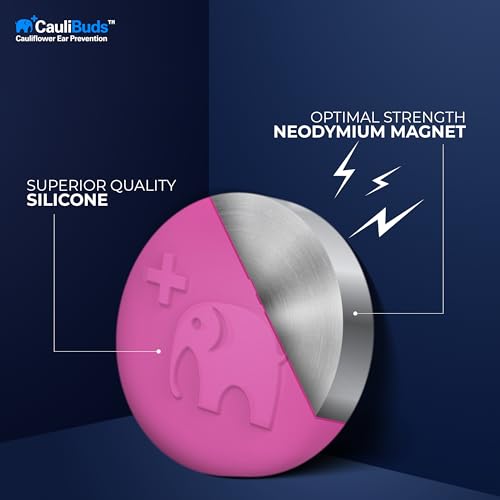 Cauliflower Ear Magnets Silicone Compression Kit - Pink for MMA & Wrestling