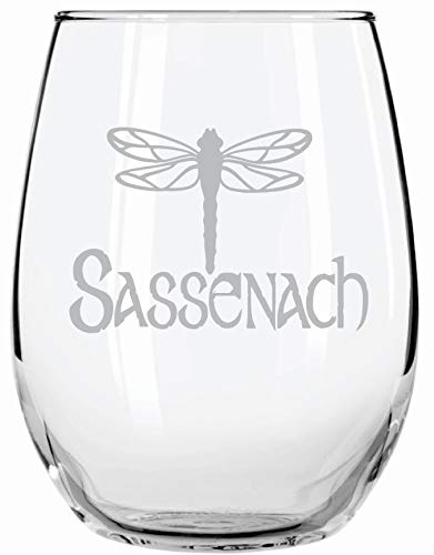 Scottish Gaelic Glassware Dragonfly Sassenach Outlander Gift for Celtic Heritage