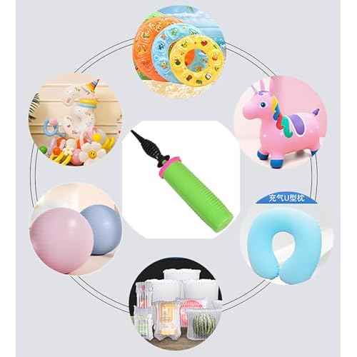 Balloon Pump Hand Held 2-Way Dual Action Air Pump for Balloons, Yoga Balls, Swimming Rings