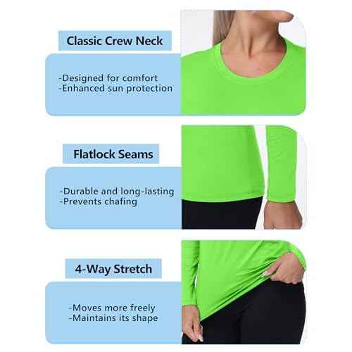 isnowood Women's Sun Protection Long Sleeve Shirts, UPF 50+ UV Swim Rash Guard Shirt, Lightweight Workout Hiking Running Tops
