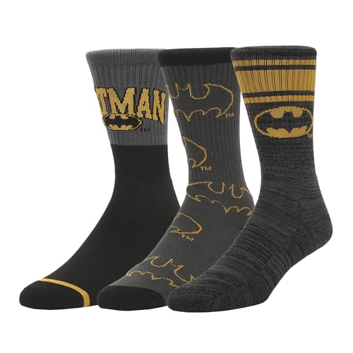 Men's Athletic Crew Socks 3 Pack - Cushioned, Supportive, Durable