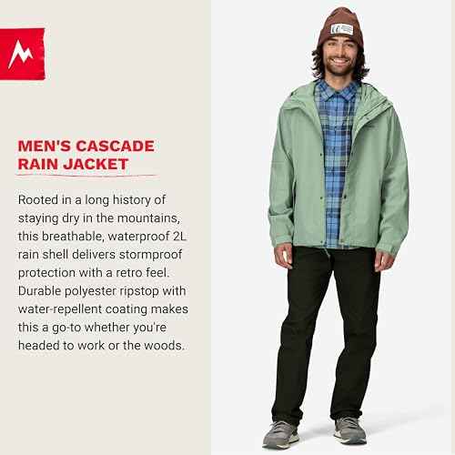 MARMOT mens Cascade Durable & Waterproof Rain Jacket