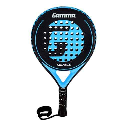 GAMMA Mirage Padel Racket ? Round Shape for Forgiveness & Maneuverability with Large Sweet Spot, Soft Feel - Enhanced Control, Spin, and Comfort for Skill Development