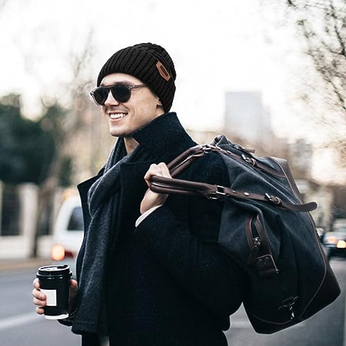 Loritta Winter Hat Warm Knitted Thick Baggy Slouchy Beanie Skull Cap for Men