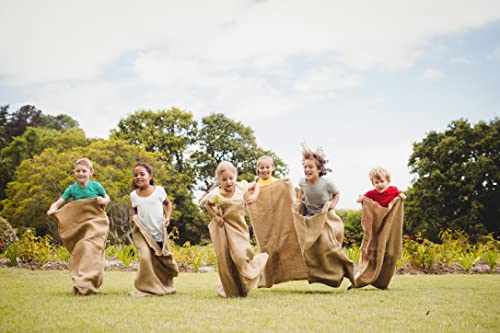 Large 24x39 Inch Potato Sack Race Bags - 6 Pack for Kids & Adults