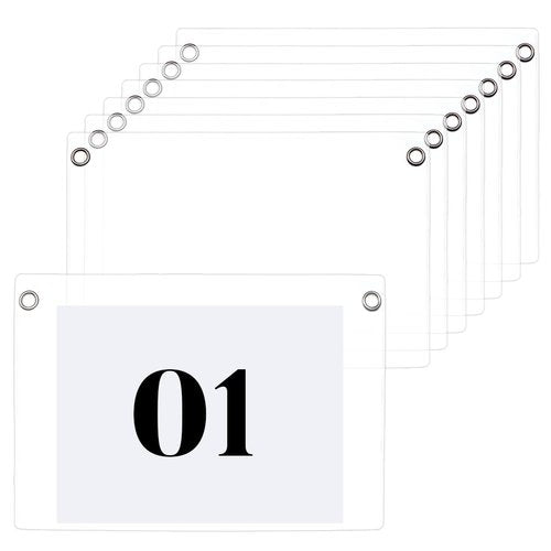 BENECREAT 8pcs Bridle Number Holders, PVC Horse Performance Number Holder Horse Accessories for Dressage Showing Comps Horse Harness Show