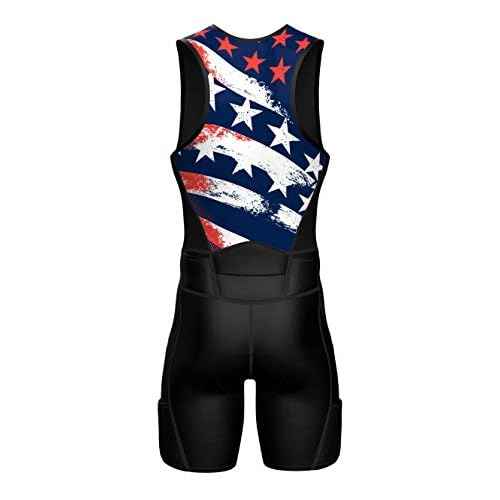 Sparx Men's Premium Triathlon Suit - Padded Tri Suit for Swim, Bike, Run