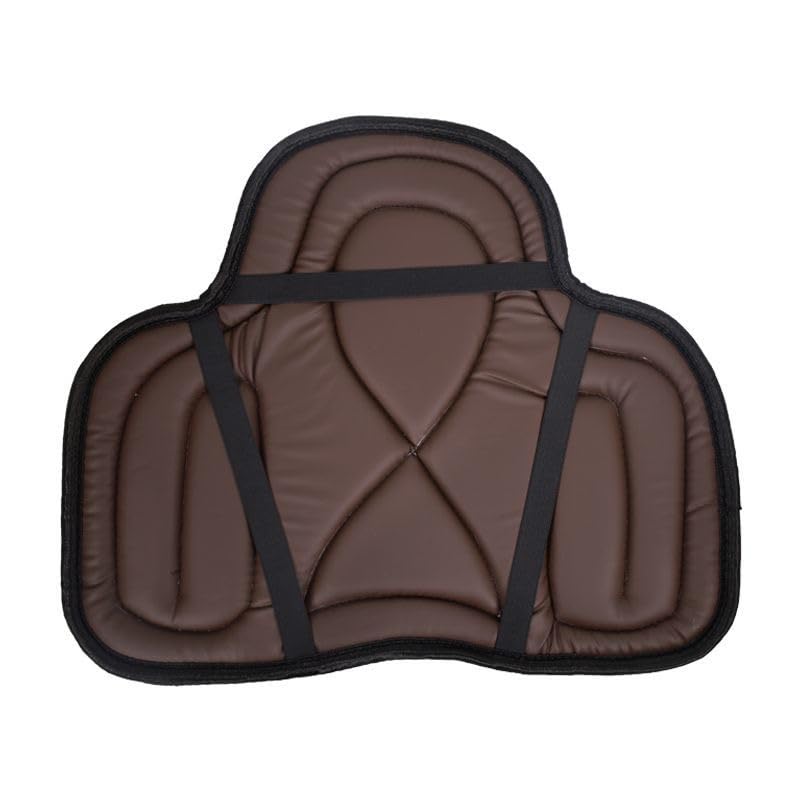 Brown 50x40cm Western Saddle Tush Cushion Pad, Shock Absorbing Saddle Pad