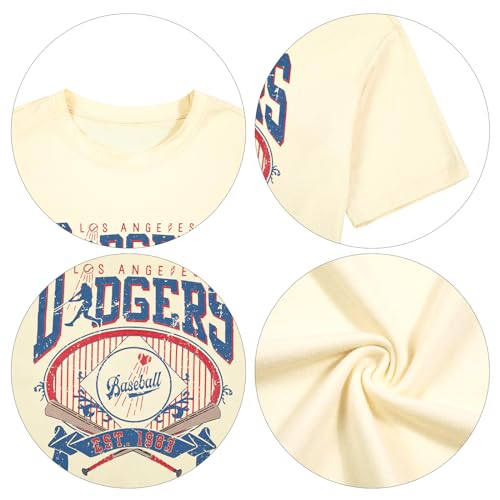 Baseball Shirts for Women Oversized Game Day Sports Fan Shirt Baseball Mama Casual Short Sleeve Tee