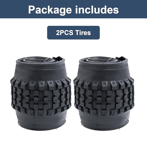 20 Inch Bicycle Tires 2-Pack 2.4 Width Folding Rubber Off-Road Bike Tires