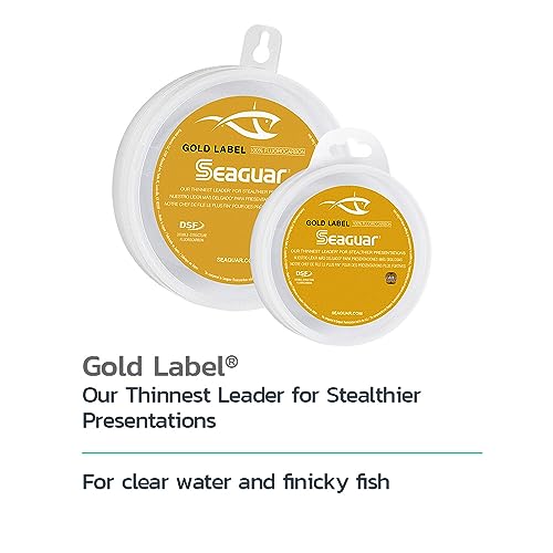 Seaguar Gold Label Fluorocarbon Fishing Leader Line 30lb 25yds Clear - Salt & Freshwater
