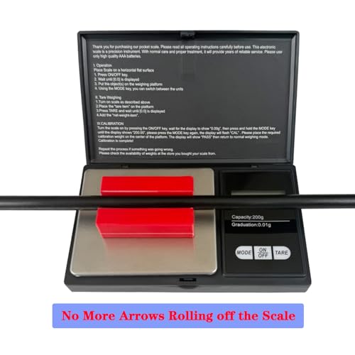 Digital Arrow Grain Scale for Archery with Backlight LCD, High Precision, Portable