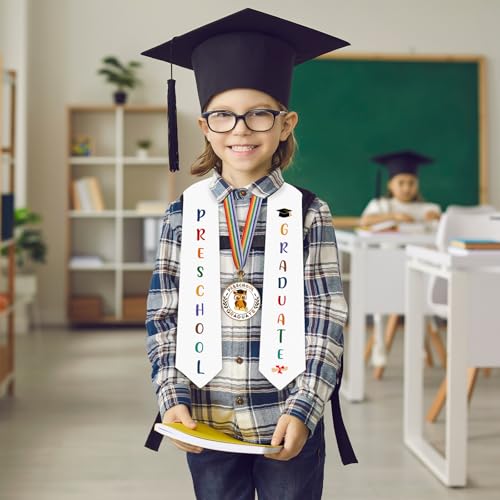 Graduation Medal with Honor Stole & Ribbon - Preschool Owl Variation