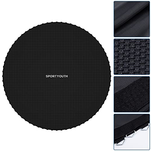 14ft Round Trampoline Replacement Mat with 72 V-Rings for 6.5" Springs - Fits 12ft, 14ft, 15ft Models