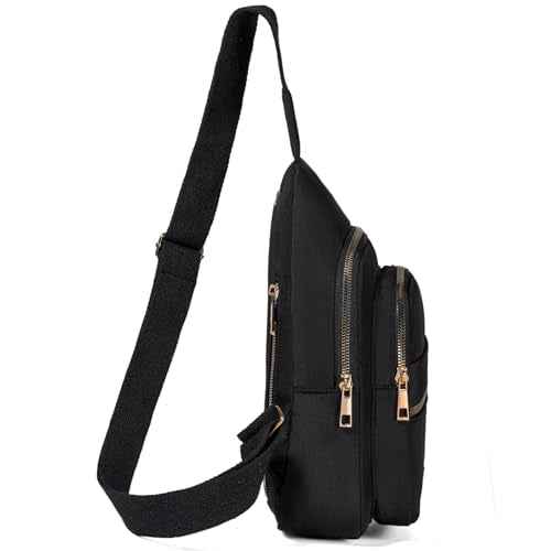 Cross Body Bag Small Sling Bag Crossbody Bags for Women Trendy Fanny Pack Sling Backpack - Black