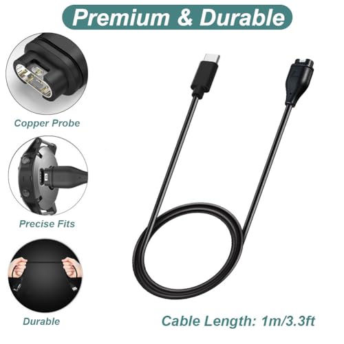 Kissmart Charger Cable for Garmin Watch