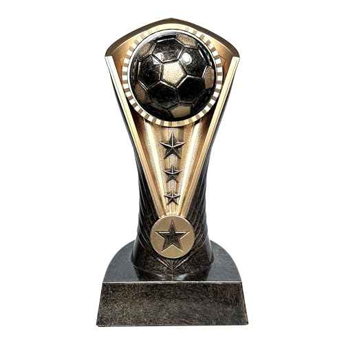 Express Medals Engraved or Blank, Pack of 12, 6.5 Inch Cobra Soccer Trophies
