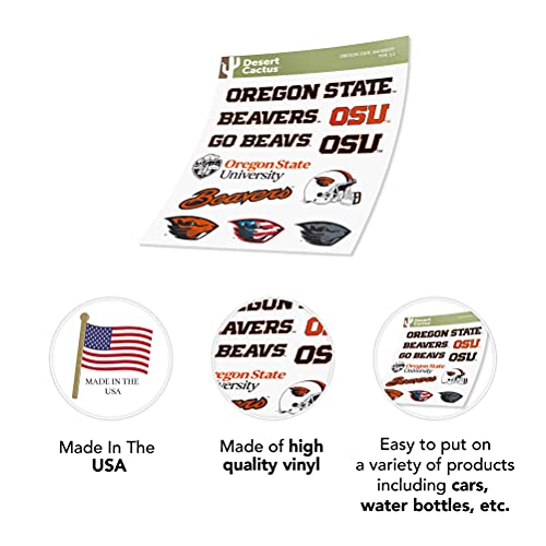 Oregon State Beavers Vinyl Sticker Decal - Campus Spirit for Laptops & Water Bottles